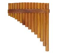 Flûte De Pan Instrument À Vent Flûte De Pan 15tuyaux Instrument Musique Éducatif Compact Et Portable Pour Débutants Sûr Sans Goût Environnemental(Brown)