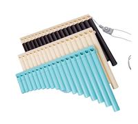 Flûte De Pan Instrument À Vent Flûtes De Pan À 16 Ou 18 Tuyaux Instrument De Musique Simple Anti Chute(18-tube white)