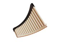Flûte De Pan Instrument Flûte De Pan 16 Ou 18 Tuyaux Adaptée Aux Débutants Courbée Noire Do Majeur Blanc Cassé(16-pipe curved in off-white)