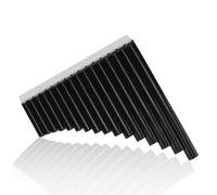 Flûte de Pan Pan Flute Instrument jouez facilement une chanson Facile à apprendre et à jouer Plus que les flûtes en bambou Flûte de Pan 16 tuyaux pour la musique(le noir)