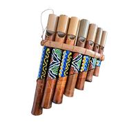 Flûte de pan Péruvienne Artisanale Décorée 7 notes Bambou musique