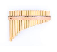 Flûte de Pan Plaschke avec ceinture en bois, fabriquée à la main dans le Tyrol du Sud, 22 tubes-Sol