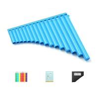 Flûte de Pan poids C pour étudiants en, Blue 16 TUBES | Flûte de pan légère C Tone pour débutants et enseignants, étudiants et passionnés de musique, musiciens en