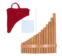 Flûte de Pan Professionnelle Réglable à 15 Tuyaux, clé G, Compacte et Portable pour les Performances sur Scène (main droite)