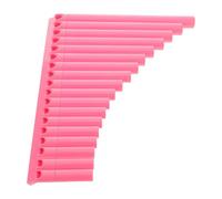 Flûte de Pan Rose à 16 Tuyaux pour Débutants, Élèves, Performances | ABS et Résine, Usage Polyvalent Fiable, Apprentissage Facile, Style Mignon, pour Campus Ethnique et École