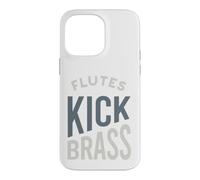 Flûte drôle avec Dicton en Forme de flûte Coque pour iPhone 14 Pro Max