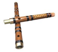 Flûte en bambou amer en cuivre à double section Flûte en bambou amère, instrument à vent en laiton, touches C/D/M/F/Sol, for débutant et adulte(E)