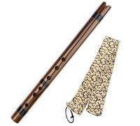 Flûte en bambou marron instrument à vent dans la tonalité de sol (clé R)