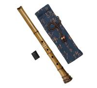 Flûte En Bambou Professionnelle Flûte En Bambou Shakuhachi À Deux Sections En Ré 5 Trous Avec Sac Adaptée Aux Instruments Professionnels