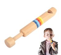 Flûte en Bois - Fipple, Jouet Musical Push-Pull | Instrument Artisanal Fait Main, Sifflet Coulissant Interactif, Développement Précoce De La Motricité Fine Et Sensibilité Auditive chez