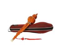 Flûte En Calebasse Standard Hulusi en résine à clé plate ou C un Instrument professionnel Portable pour adultes et débutants(Wood C key)