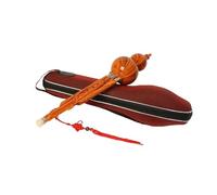 Flûte En Calebasse Standard Instrument À Vent Et À Vent Portable En Résine Colorée B Plat Ou C Hulusi(Wood B flat)