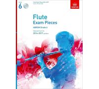 Flute Exam Pieces 2014-2017, Grade 6 / Recueil + 2 Cds