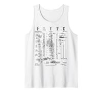 Flûte flûtiste Vintage Vernie flûtiste Débardeur