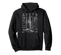 Flûte flûtiste Vintage Vernie flûtiste Sweat à Capuche