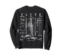 Flûte flûtiste Vintage Vernie flûtiste Sweatshirt
