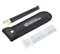 Flûte Garklein Classic Cantabile - Flûte à bec sopranino en plastique - monobloc - avec étui - noir