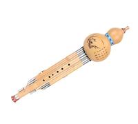 Flûte Hulusi bambou B plat F clé Hulusi chinois traditionnel instrument à vent étudiant débutants entrée avec étui professionnel(B Flat)