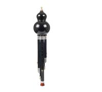 Flûte Hulusi Flûte De Gourde En Bois Rose Naturel Et Ébène Sept Trous Trois TonsCB Plat Instrument Musique Professionnel Pour Adulte(Ebony Bb Key)