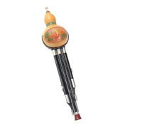 Flûte Hulusi Flûte De Gourde Ethnique En Bois Santal Instrument Niveau Débutant Do Majeur Et Si Plat(Ebony in C major)