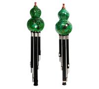 Flûte Hulusi Hulusi Instrument De Performance Professionnel En Ébène Rouge Et Noir Do Majeur Si Bémol Adapté Aux Débutants Adultes(Green in C major)