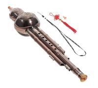 Flute Hulusi Instrument De Musique En Soie PP Durable Flûte À Cucurbitacées Élégante Hulusi(Rose Gold B)