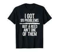 Flûte I Got 99 Problems Flûte Joueur Flûtiste Musicien Grunge T-Shirt