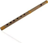Flûte indienne authentique en bambou 43,2 cm avec n « G » - Instrument de musique traditionnel Bansuri fabriqué à la main - Décoration et objet de collection