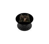 Flûte Joueur panthère drôle Vintage Selfie mi-Temps Pep Rally PopSockets PopGrip Adhésif