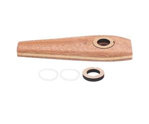 Flûte kazoo en bois, instrument de musique à vent kazoo en bois, harmonica à diaphragme classique avec grain naturel lisse pour l’accompagnement de la guitare et du ukulélé,