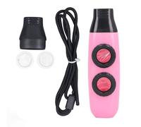 Flûte kazoo, flûte à double trous instrument de vent musical réglable avec longe de diaphragme pour les instruments accompagnés compagnon guitare (Rosâtre)
