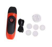 Flûte Kazoo, Flûte Musicale Professionnelle Kazoo en Plastique, Instrument à Vent, avec 5 Diaphragmes pour la Performance (ORANGE