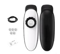 Flûte kazoo portable en métal pour jeu décontracté et activités musicales interactives, avec membranes de rechange et corde de transport sécurisée (tuyau unique, trou unique, blanc)