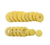 Flute Key Pad Set 17 Pièces Feutre Matériaux | Structure durable, réglage stable, épaisseur uniforme, compatible avec la flûte C standard