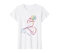 Flûte Lord Krishna conçue T-Shirt Graphique avec Valeur