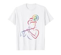 Flûte Lord Krishna conçue T-Shirt Graphique avec Valeur