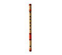 Flûte musicale Bansuri en bambou avec base naturelle 7 trous et sac de transport (50,8 cm)