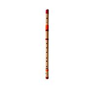 Flûte musicale professionnelle Bansuri en bambou avec base naturelle et sac de transport (76,2 cm)
