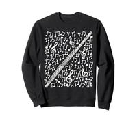 Flûte Notes de Musique Flûtiste Musicien Orchestre Sweatshirt