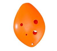 Flûte Ocarina 6 Trous Ton C Multicolore - Instrument à Vent en ABS pour Apprentissage Musical - Modèle Drop 30g pour (Orange)