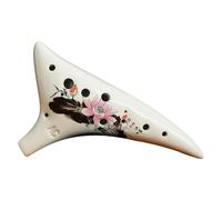 Flûte ocarina en céramique à 12 trous, ocarinas professionnels, bouton C, petit instrument de musique de luxe pour les amateurs de musique, débutant