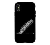 Flute Pan Linéaire Musicien Coque pour iPhone X/XS