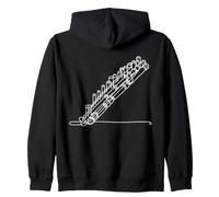 Flute Pan Linéaire Musicien Sweat à Capuche