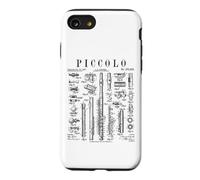 Flûte Piccolo Flûtiste Flûtiste Lecteur de Musique Vintage Brevet Coque pour iPhone SE (2020) / 7/8