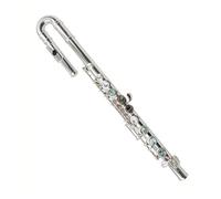 Flûte Professionnelle Flûte Traversière À 16 Trous Fermés En Do Plaqué Or Argent Et Nickel(Silver)