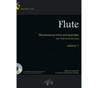 FLUTE RENAISSANCE TRIOS AND QUARTETS VOL.1 + CD - 3 OU 4 FLUTES