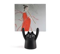 Flûte rouge beauté chinoise support mémo dessin animé chat noir décoration