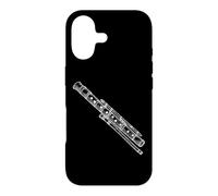 Flûte Shakuhachi Line Art Musicien Coque pour iPhone 17