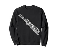Flûte Shakuhachi Line Art Musicien Sweatshirt