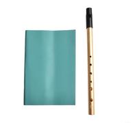 Flûte sifflet en étain en Do ré en si bémol 6 trous instrument de musique irlandais pour WoodDWIND artisanat exquis (clé en D doré)